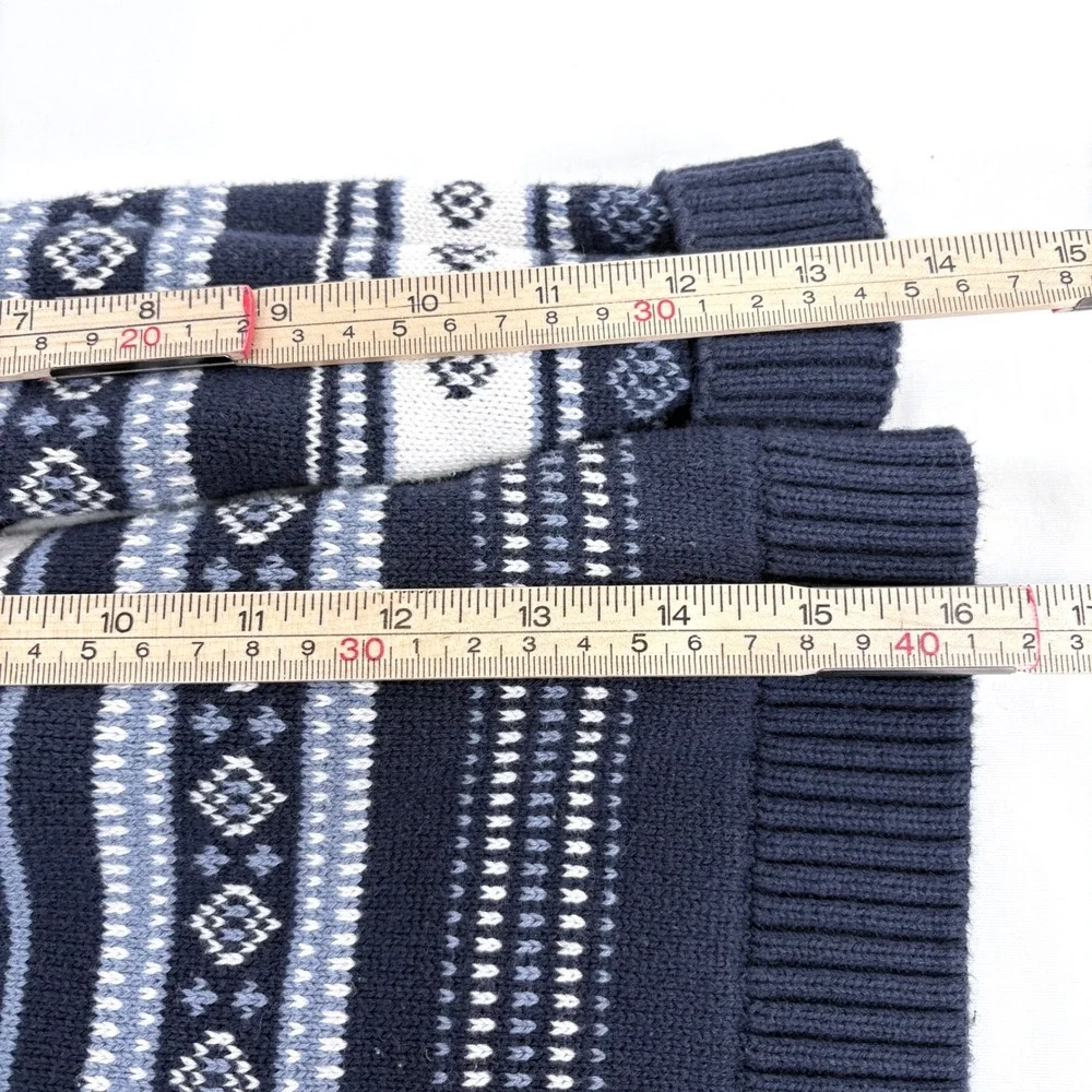 Gymboree Sweater Navy Blue‎ Horse Fair Isle Knit Cotton Kids 4T 7000444